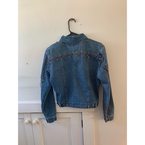 Department of Youth Cotton Laced Jean Jacket - Picture 2 of 6